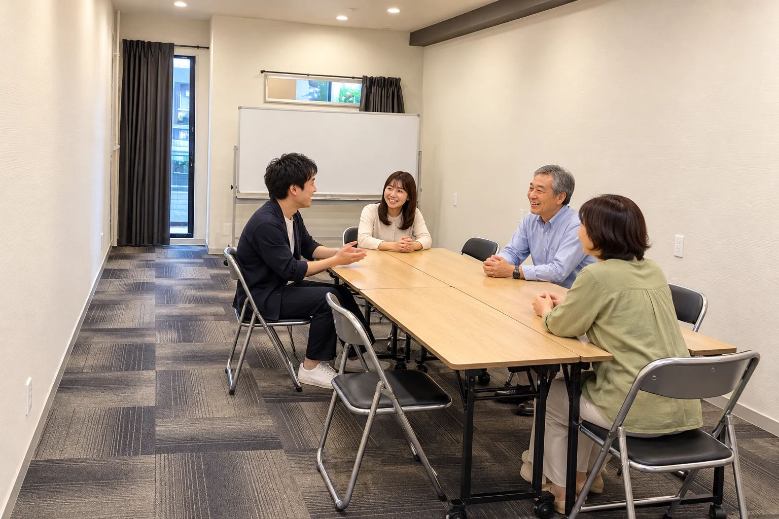 世代を越えて食事と会話を楽しむ集いのひととき